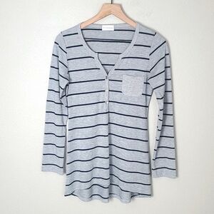 Soft Surroundings Striped Longsleeve Top Size Smal